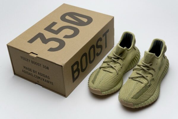 FY5346 adidas Yeezy Boost 350 V2"Sulfur" Real Boost - Image 3