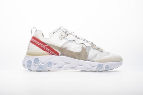 Nike React Element 87 “White Red” AQ1090-100 - Image 7