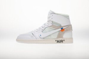 OFF WHITE X Air Jordan 1 AQ0818-100 White