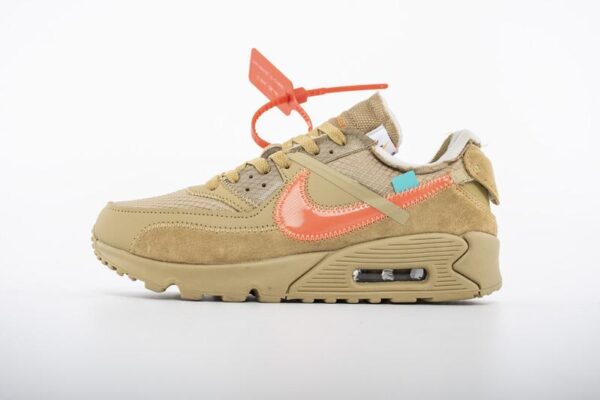 OFF-WHITE x Nike Air Max 90 “Desert Ore” Release Date AA7293-200 - Image 6