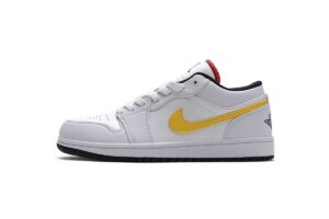 CW7009-100 Air Jordan 1 Low White Multi-Color