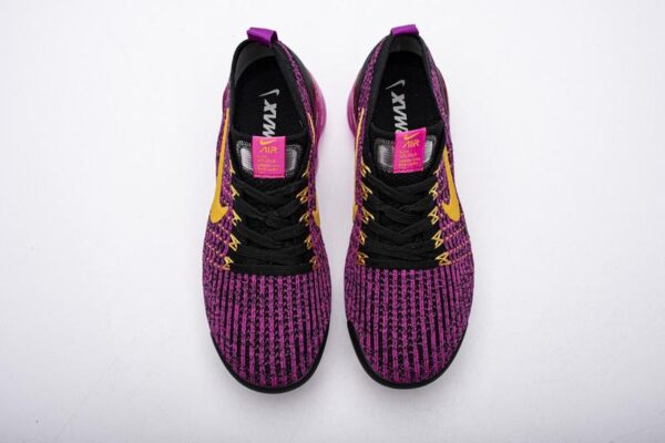 Nike Air VaporMax Flyknit 3.0 2019 Fuchsia Orange Black AJ6910-600 - Image 4