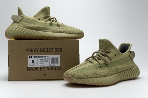 FY5346 adidas Yeezy Boost 350 V2"Sulfur" Basf Boost - Image 2