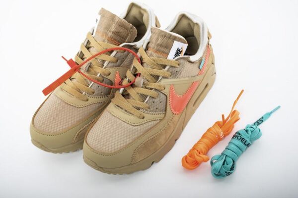 OFF-WHITE x Nike Air Max 90 “Desert Ore” Release Date AA7293-200 - Image 8