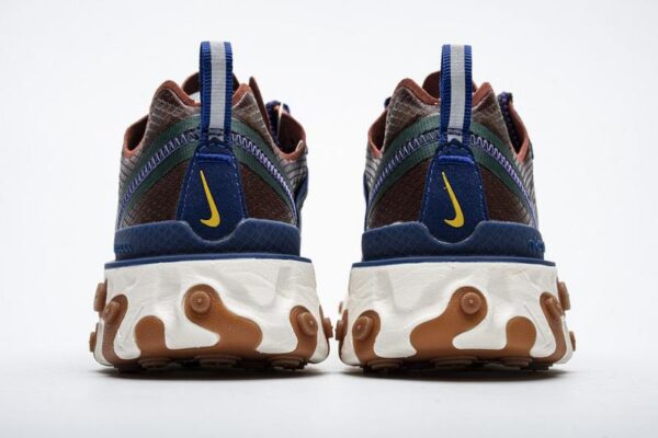 Nike React Element 87 MossBlackDeep Royal Blue AO1090-200 - Image 4