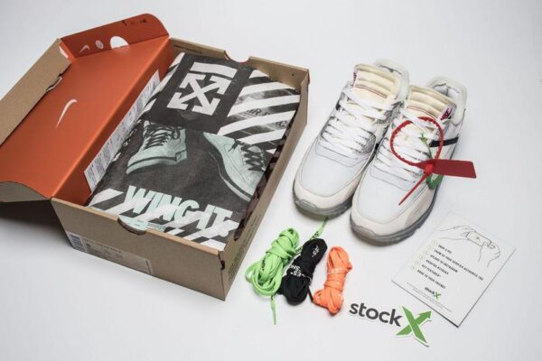 Off White x Nike air Max 90 AA7293-100 - Image 8