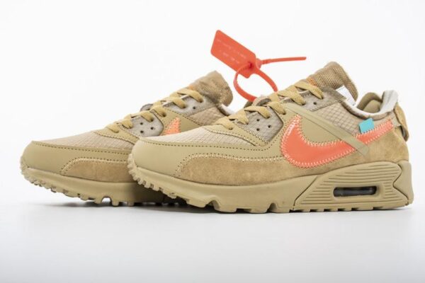 OFF-WHITE x Nike Air Max 90 “Desert Ore” Release Date AA7293-200 - Image 4