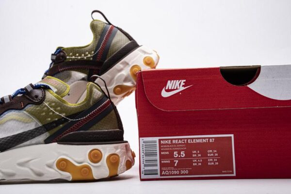 Nike React Element 87 “Moss” AQ1090-300 - Image 2