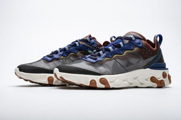 Nike React Element 87 MossBlackDeep Royal Blue AO1090-200 - Image 6