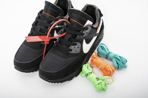 Off-White x Nike Air Max 90 “All Black” AA7293-001 - Image 8