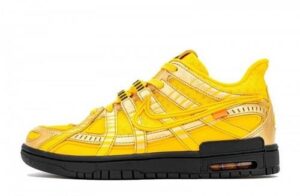 CU6015-700 OFF White x Nike Air Rubber Dunk “University Gold”